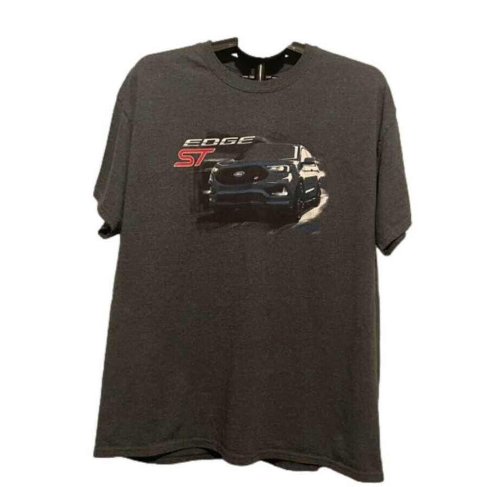 Ford Edge ST Graphic Shirt Gray T Shirt Crew Neck GT 350 Raptor RS check descrip